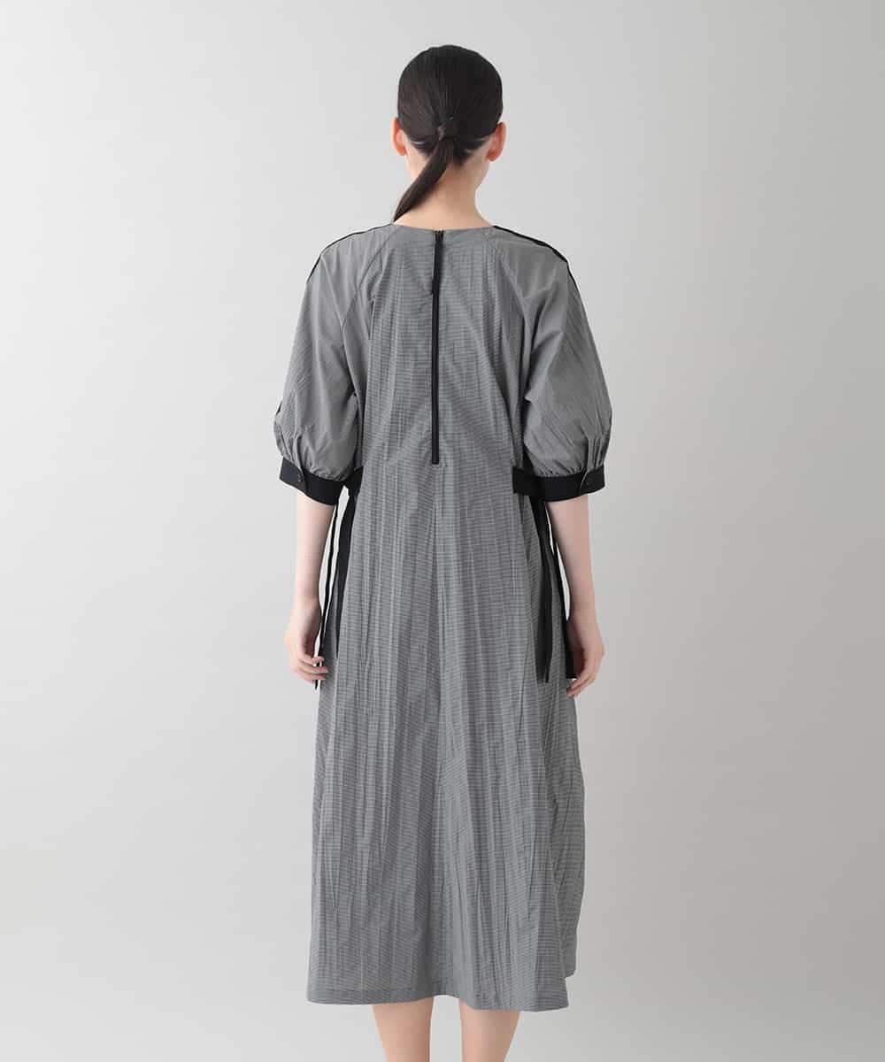 RSEIB13690 TRUNK HIROKO KOSHINO(ヒロココシノ) ギンガムチェックデザインワンピース/洗える ダークグレー