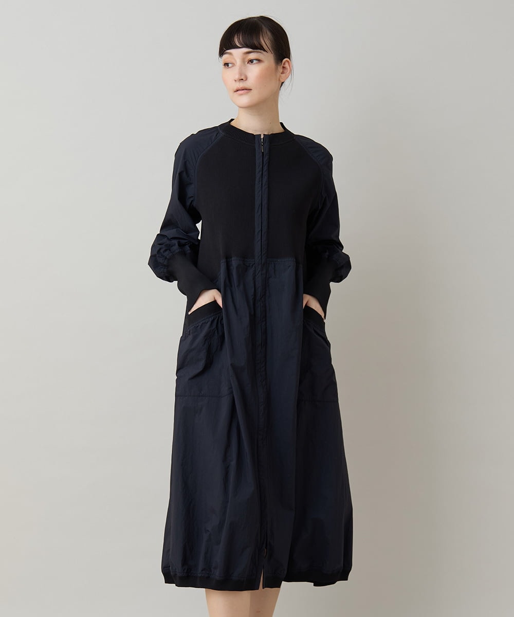 RSELB02660 TRUNK HIROKO KOSHINO(ヒロココシノ) ギャザーデザインワンピース/洗える レッド