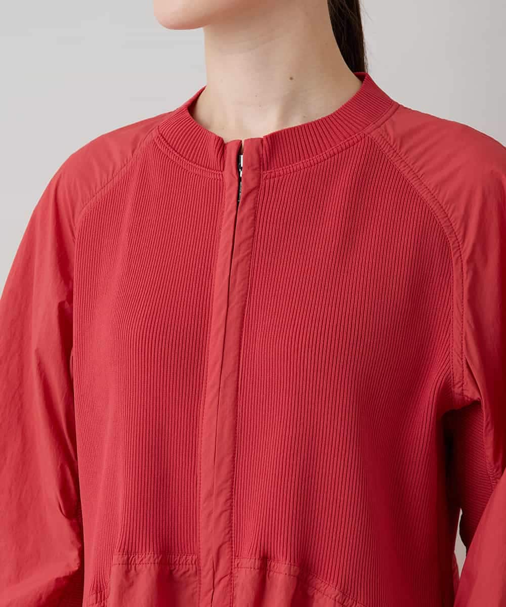 RSELB02660 TRUNK HIROKO KOSHINO(ヒロココシノ) ギャザーデザインワンピース/洗える レッド