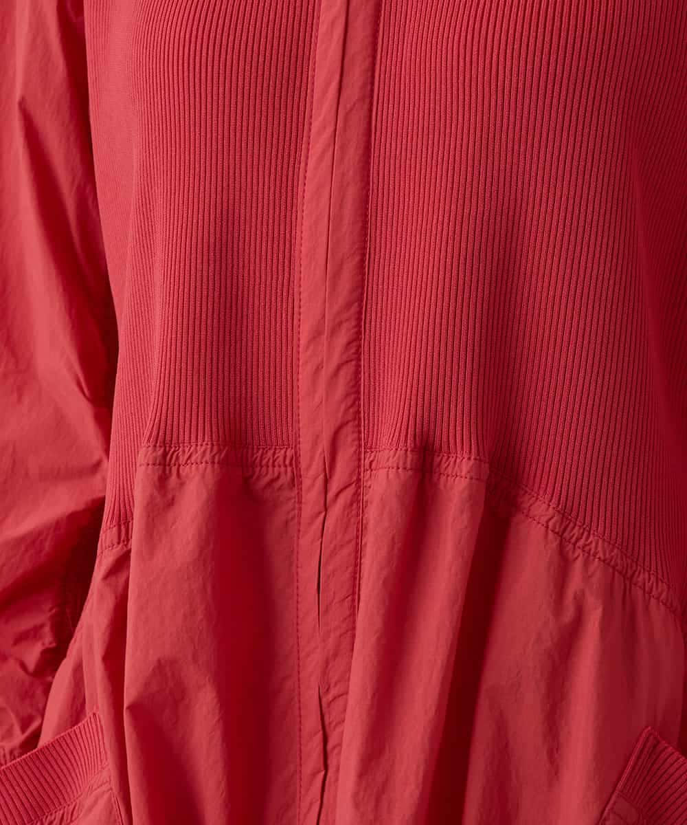RSELB02660 TRUNK HIROKO KOSHINO(ヒロココシノ) ギャザーデザインワンピース/洗える レッド