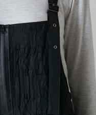 RSELD02590 TRUNK HIROKO KOSHINO(ヒロココシノ) ロゴアクセントティアードワンピース/日本製/洗える ブラック