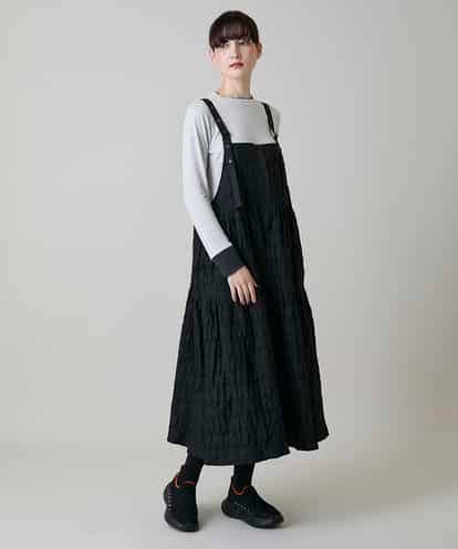 RSELD02590 TRUNK HIROKO KOSHINO ロゴアクセントティアードワンピース/日本製/洗える