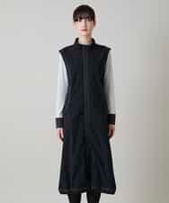 RSELE05630 TRUNK HIROKO KOSHINO(ヒロココシノ) ステッチアクセントジャンパーワンピース/洗える ブラック