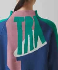 RSFAC35530 TRUNK HIROKO KOSHINO(ヒロココシノ) 【ゴルフウエア】グラフィック柄ニットチュニック ブルー