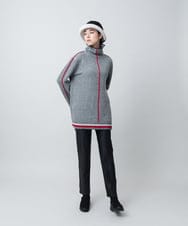 RSFAD08510 TRUNK HIROKO KOSHINO(ヒロココシノ) ヘリンボーンハイネックニットプルオーバー ブラック