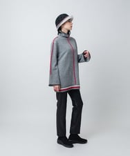 RSFAD08510 TRUNK HIROKO KOSHINO(ヒロココシノ) ヘリンボーンハイネックニットプルオーバー ブラック