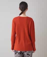 RSFAD12390 TRUNK HIROKO KOSHINO(ヒロココシノ) ウールニットプルオーバー レッド
