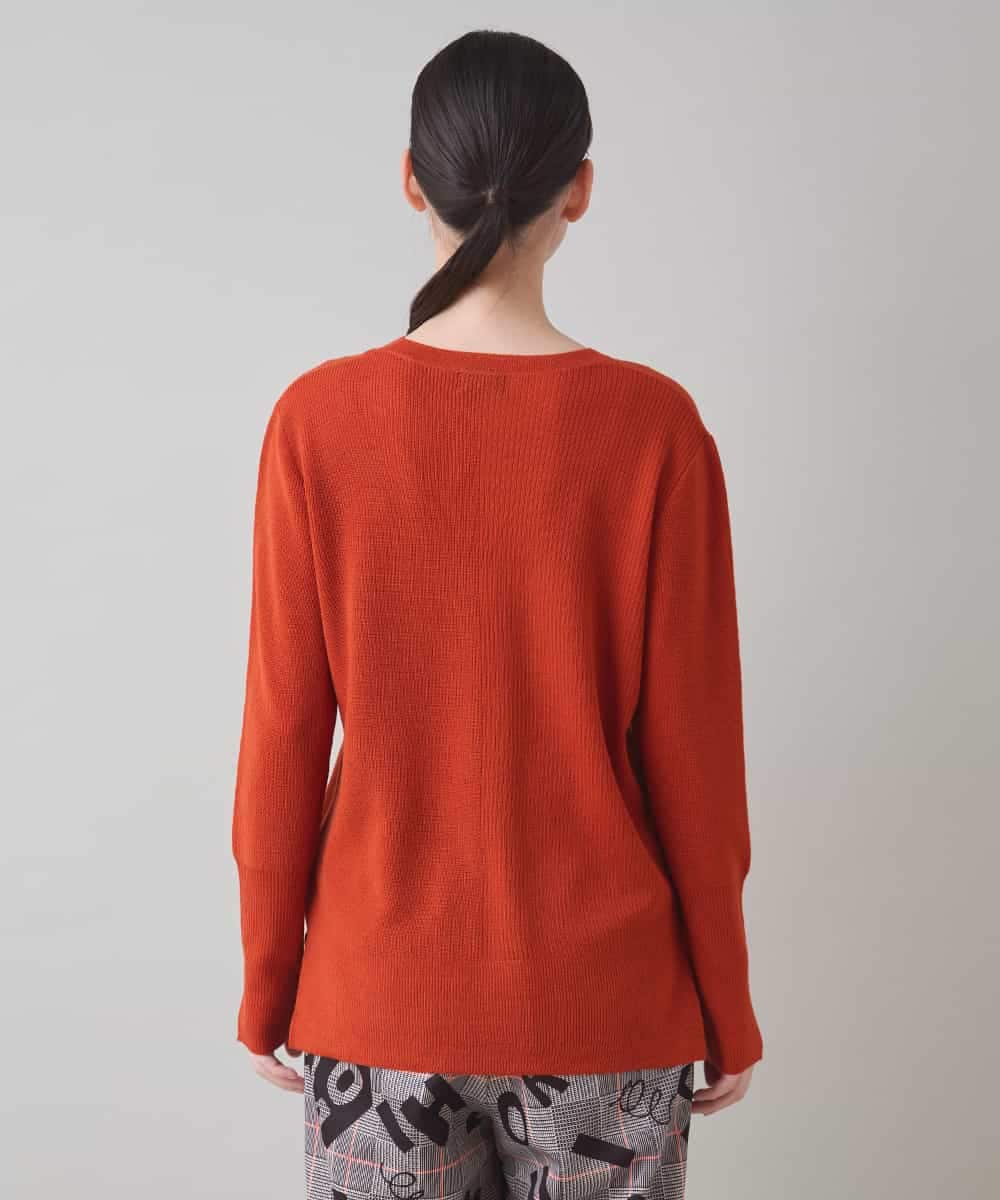 RSFAD12390 TRUNK HIROKO KOSHINO(ヒロココシノ) ウールニットプルオーバー レッド