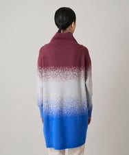 RSFAE04490 TRUNK HIROKO KOSHINO(ヒロココシノ) グラデーションジャカードニットチュニック/洗える ネイビー