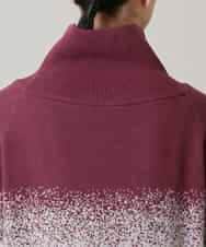 RSFAE04490 TRUNK HIROKO KOSHINO(ヒロココシノ) グラデーションジャカードニットチュニック/洗える ネイビー