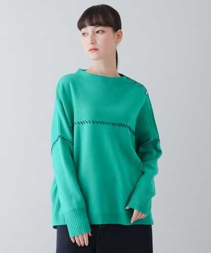 RSFAT55390 TRUNK HIROKO KOSHINO ハンドステッチニットプルオーバー