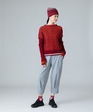 RSFAW51390 TRUNK HIROKO KOSHINO(ヒロココシノ) 【日本製】ジャカードニットトップ ピンク