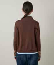 RSFCD02390 TRUNK HIROKO KOSHINO(ヒロココシノ) ハートモチーフジャカードニットプルオーバー /日本製/洗える ブラウン