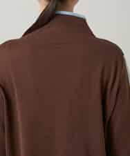 RSFCD02390 TRUNK HIROKO KOSHINO(ヒロココシノ) ハートモチーフジャカードニットプルオーバー /日本製/洗える ブラウン