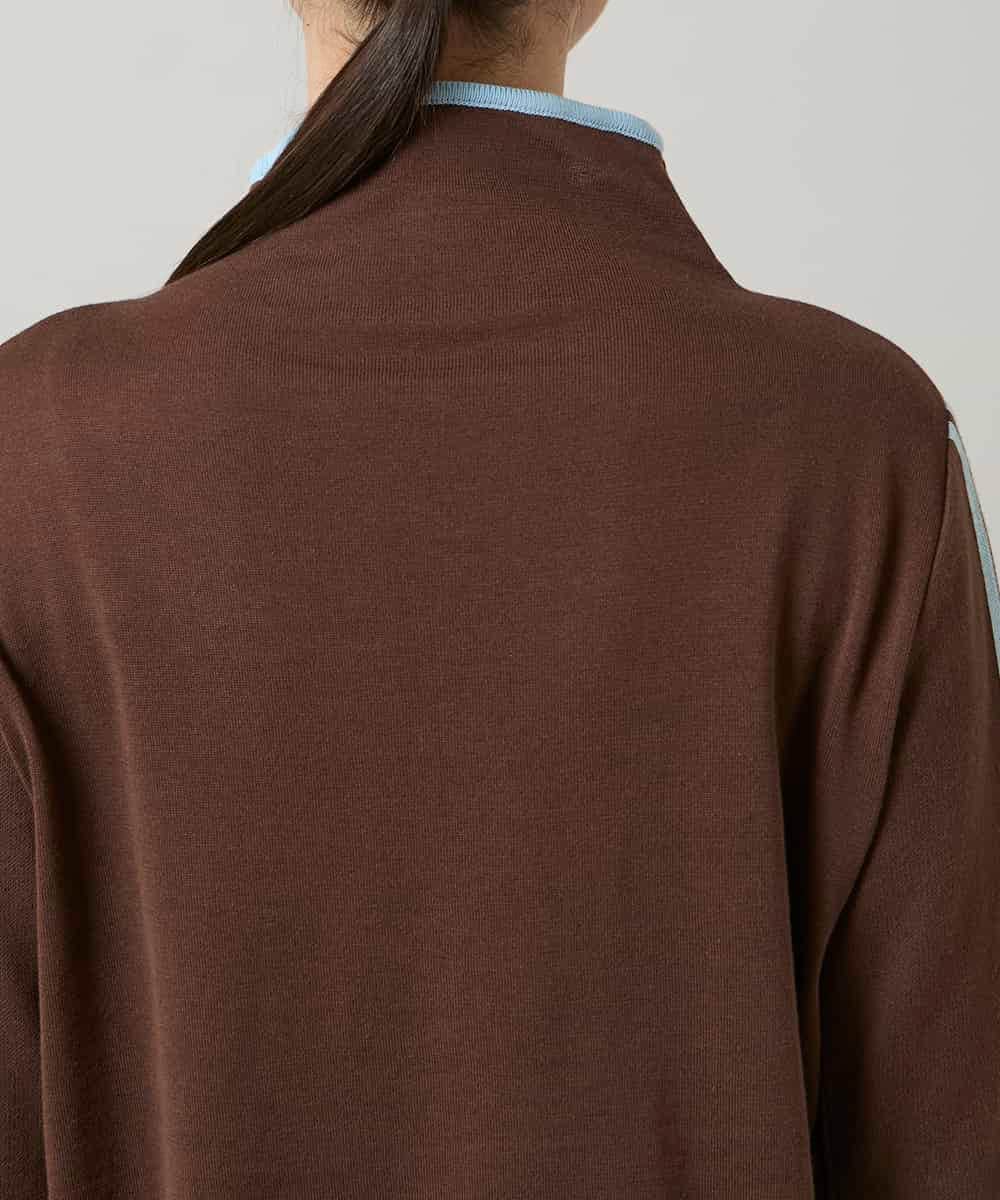 RSFCD02390 TRUNK HIROKO KOSHINO(ヒロココシノ) ハートモチーフジャカードニットプルオーバー /日本製/洗える ブラウン