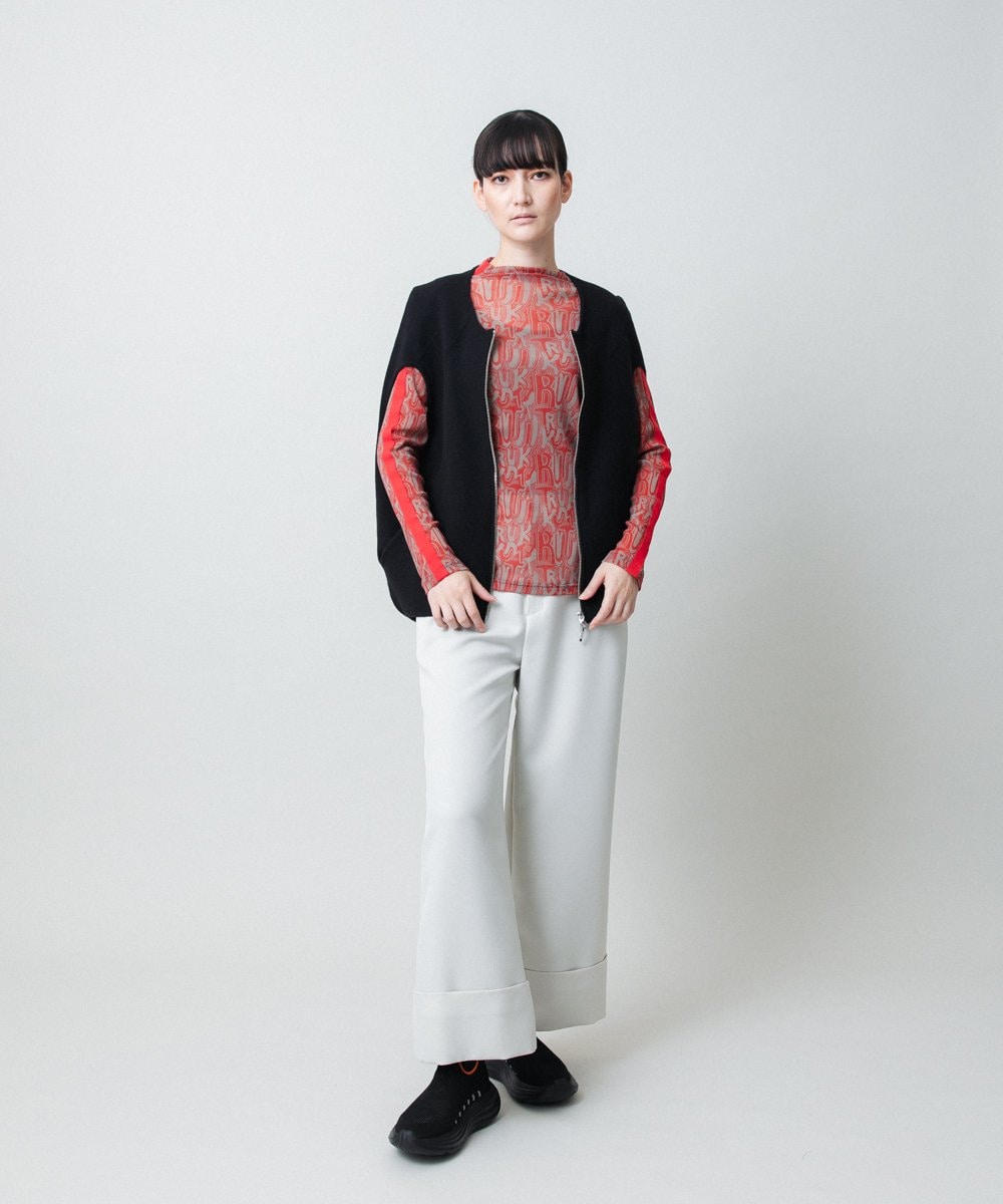 RSFCD08460 TRUNK HIROKO KOSHINO(ヒロココシノ) 【先行予約】ミラノリブデザインニットベスト/洗える ブラック