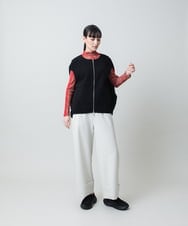 RSFCD08460 TRUNK HIROKO KOSHINO(ヒロココシノ) ミラノリブデザインニットベスト/洗える ブラック