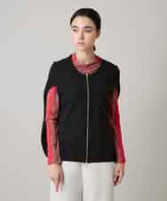 RSFCD08460 TRUNK HIROKO KOSHINO(ヒロココシノ) 【先行予約】ミラノリブデザインニットベスト/洗える ブラック