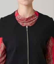 RSFCD08460 TRUNK HIROKO KOSHINO(ヒロココシノ) 【先行予約】ミラノリブデザインニットベスト/洗える ブラック