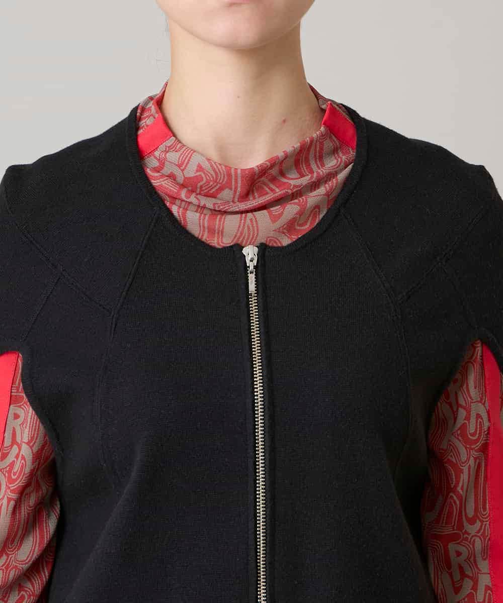 RSFCD08460 TRUNK HIROKO KOSHINO(ヒロココシノ) 【先行予約】ミラノリブデザインニットベスト/洗える ブラック