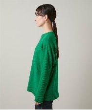 RSFCD11460 TRUNK HIROKO KOSHINO(ヒロココシノ) ジャカードニットデザインプルオーバー /洗える グリーン