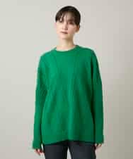 RSFCD11460 TRUNK HIROKO KOSHINO(ヒロココシノ) ジャカードニットデザインプルオーバー /洗える グリーン