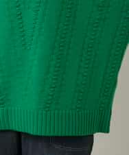 RSFCD11460 TRUNK HIROKO KOSHINO(ヒロココシノ) ジャカードニットデザインプルオーバー /洗える グリーン