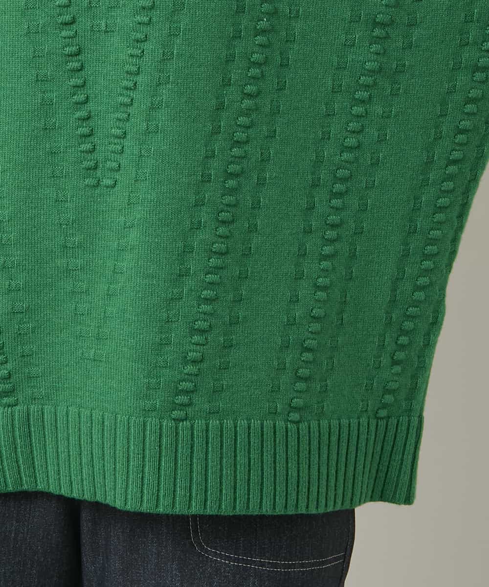 RSFCD11460 TRUNK HIROKO KOSHINO(ヒロココシノ) ジャカードニットデザインプルオーバー /洗える グリーン