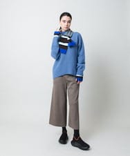 RSFCD13330 TRUNK HIROKO KOSHINO(ヒロココシノ) ホールガーメントハイネックニットプルオーバー /日本製 ブルー