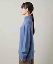 RSFCD13330 TRUNK HIROKO KOSHINO(ヒロココシノ) ホールガーメントハイネックニットプルオーバー /日本製 ブルー