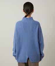 RSFCD13330 TRUNK HIROKO KOSHINO(ヒロココシノ) ホールガーメントハイネックニットプルオーバー /日本製 ブルー
