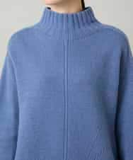 RSFCD13330 TRUNK HIROKO KOSHINO(ヒロココシノ) ホールガーメントハイネックニットプルオーバー /日本製 ブルー