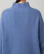 RSFCD13330 TRUNK HIROKO KOSHINO(ヒロココシノ) ホールガーメントハイネックニットプルオーバー /日本製 ブルー