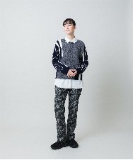 RSFED02430 TRUNK HIROKO KOSHINO(ヒロココシノ) ロゴデザインインターシャニットプルオーバー/洗える オレンジ