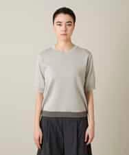 RSFFD08300 TRUNK HIROKO KOSHINO(ヒロココシノ) ソフトラメニットトップス グレージュ