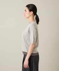 RSFFD08300 TRUNK HIROKO KOSHINO(ヒロココシノ) ソフトラメニットトップス グレージュ