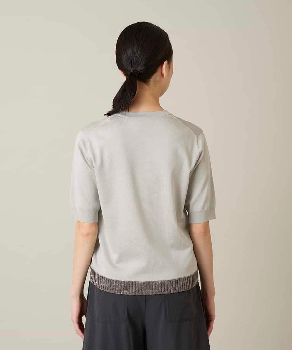 RSFFD08300 TRUNK HIROKO KOSHINO(ヒロココシノ) ソフトラメニットトップス グレージュ