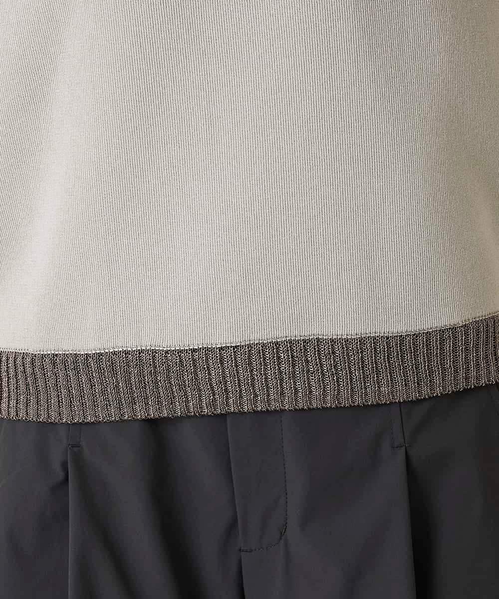 RSFFD08300 TRUNK HIROKO KOSHINO(ヒロココシノ) ソフトラメニットトップス グレージュ