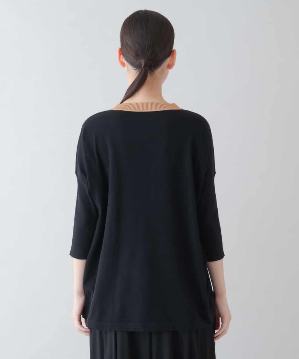 RSFFS11360 TRUNK HIROKO KOSHINO(ヒロココシノ) ロゴインターシャジャガードニット ベージュ