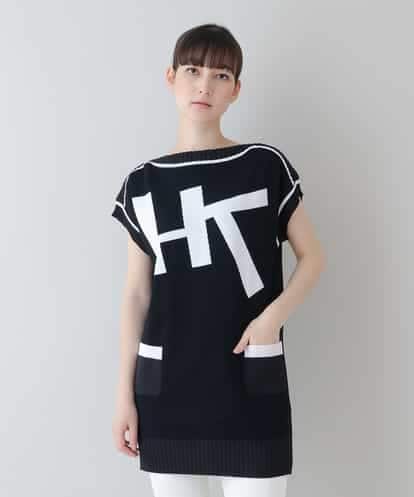 RSFFU41390 TRUNK HIROKO KOSHINO 【日本製】HKロゴジャガードニットプルオーバー