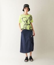 RSFGB20360 TRUNK HIROKO KOSHINO(ヒロココシノ) ネコモチーフロゴニットプルオーバー/洗える グリーン