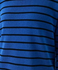 RSFGD19460 TRUNK HIROKO KOSHINO(ヒロココシノ) リバーシブルボーダーニットトップ ブルー