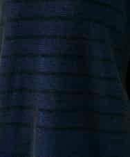 RSFGD19460 TRUNK HIROKO KOSHINO(ヒロココシノ) リバーシブルボーダーニットトップ ブルー