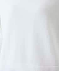 RSFGD20330 TRUNK HIROKO KOSHINO(ヒロココシノ) バイカラーホールガーメントニットプルオーバー/日本製/洗える ホワイト