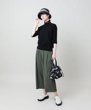 RSFHE16390 TRUNK HIROKO KOSHINO(ヒロココシノ) シアーハイネックライトニットプルオーバー/洗える ホワイト