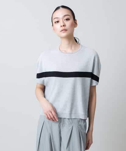 RSFJB04380 TRUNK HIROKO KOSHINO バック切り替えニットプルオーバー/日本製