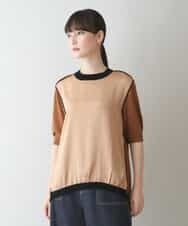 RSFJT01330 TRUNK HIROKO KOSHINO(ヒロココシノ) パイピングニットプルオーバー ベージュ