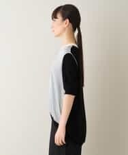 RSFJT01330 TRUNK HIROKO KOSHINO(ヒロココシノ) パイピングニットプルオーバー ブラック