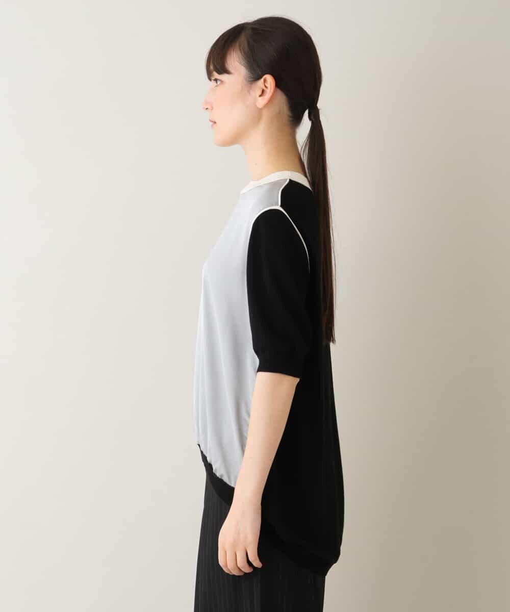 RSFJT01330 TRUNK HIROKO KOSHINO(ヒロココシノ) パイピングニットプルオーバー ブラック