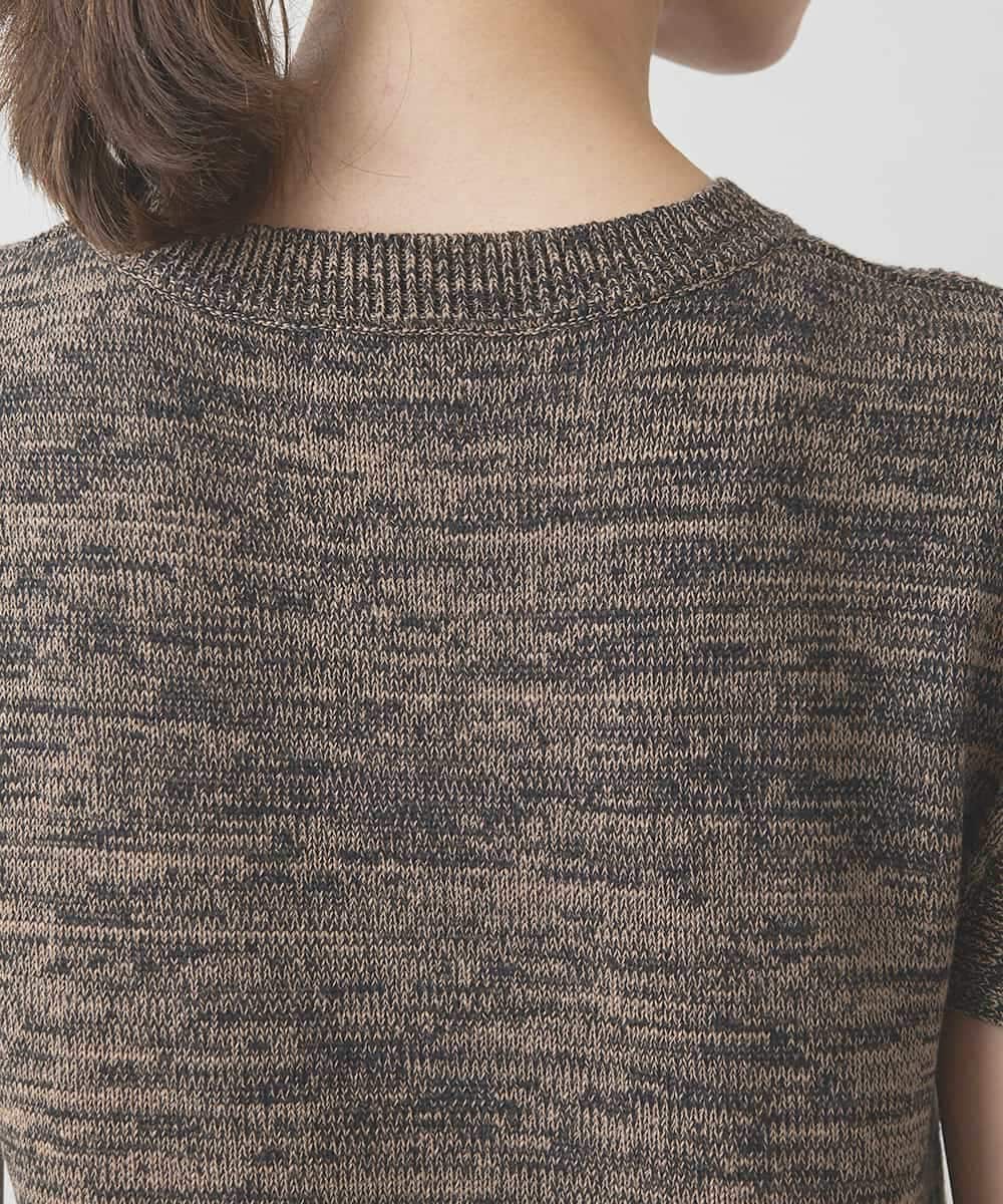 RSFJW10330 TRUNK HIROKO KOSHINO(ヒロココシノ) ノースリーブニットプルオーバー/洗える ブラック